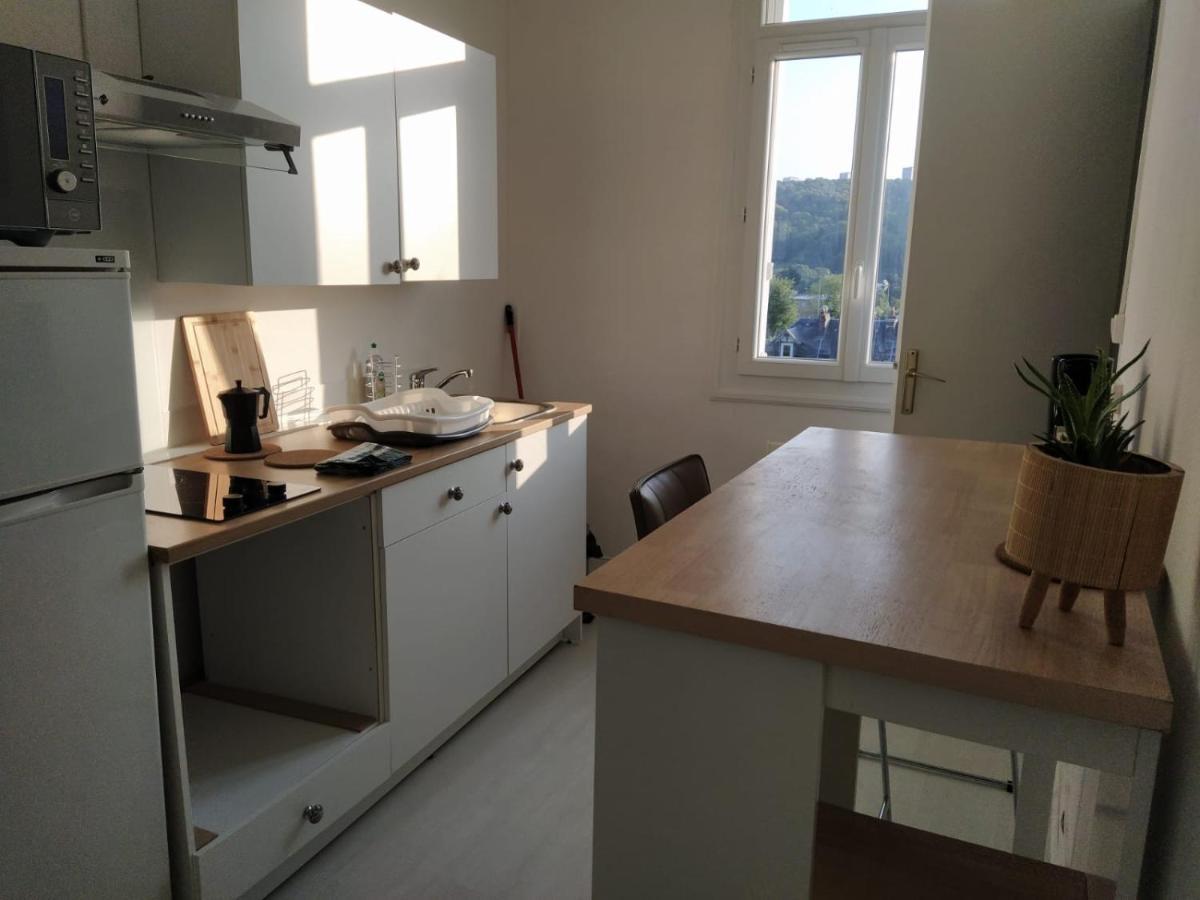 Le Nid Normand Avec Terrasse - Stationnement Facile Et Gratuit - 5 Min Seine Apartment Deville-les-Rouen Exterior photo